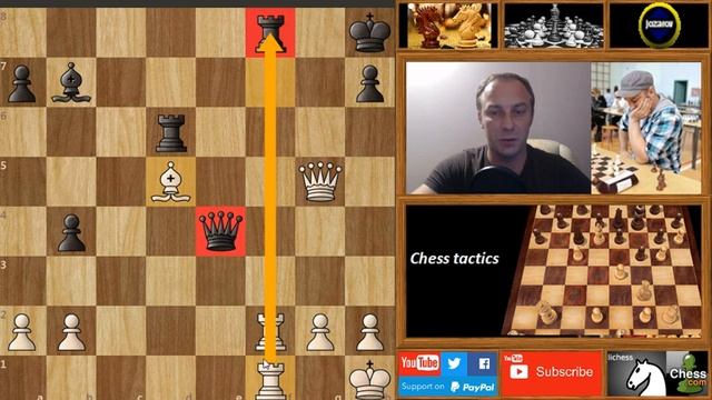 Chess tactics - Chess puzzles - Discovered attack смотреть онлайн