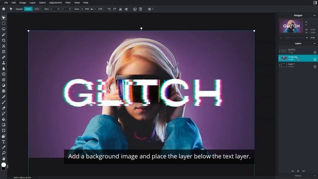 Create A Glitch Text Effect in Pixlr X смотреть онлайн