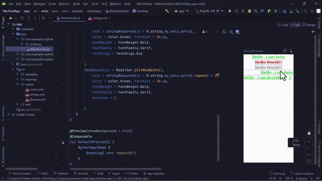 Text in Jetpack compose смотреть онлайн