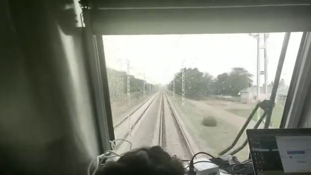 Испытания электровоза переменного тока AZ8A-0011 из кабины машиниста смотреть онлайн