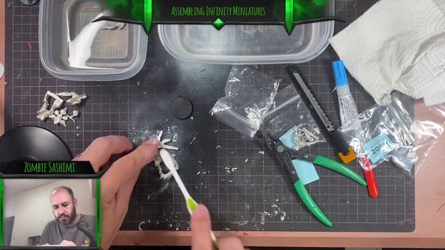 Assembling Infinity Miniatures