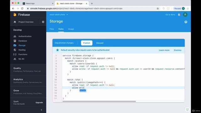 Write Firebase Storage Rules for Media Files - Securing our App with Firebase Rules смотреть онлайн