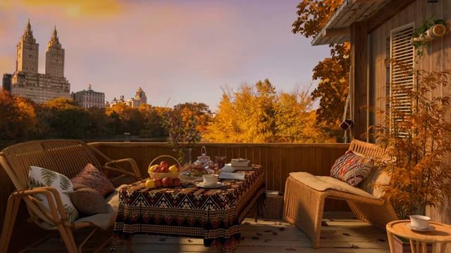 Осенняя терраса  - Джаз Музыка для отдыха, учебы, работы #50