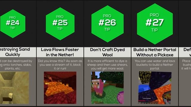 Comparison: 50 Pro Minecraft Tips смотреть онлайн