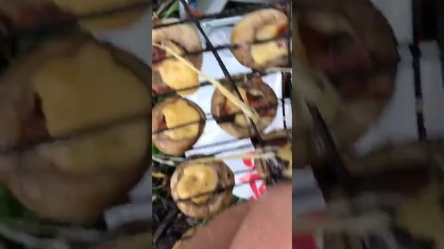 Готовим блюдо из шампиньонов на мангале:) смотреть онлайн