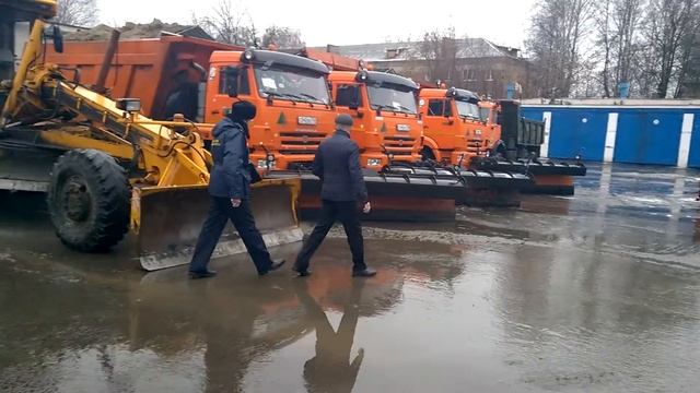 Работа Госадмтехнадзора в Орехово-Зуевском районе: проверка готовности снегоуборочной техники. смотреть онлайн
