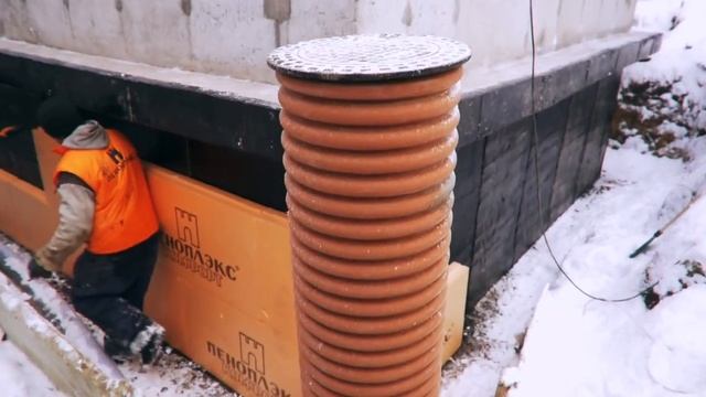 Утепление цоколя дома с ПЕНОПЛЭКС смотреть онлайн