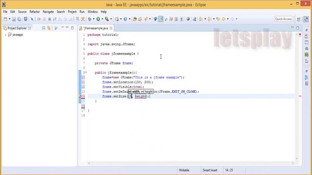 Video #32 - Java Swing Tutorial - How To Resize JFrame Component смотреть онлайн