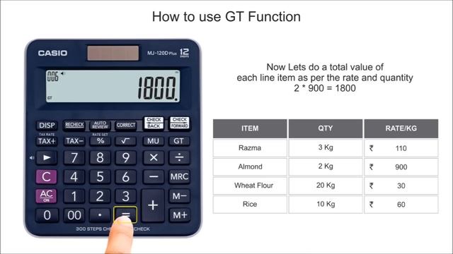 How to use GT (Grand Total) function on Casio Calculators смотреть онлайн