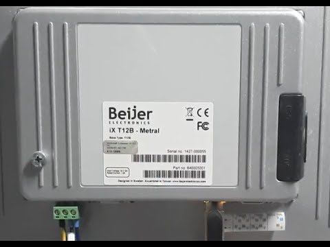 Тачпанель Beijer ix T12B - сервис меню, копирование проекта в тачпанель смотреть онлайн