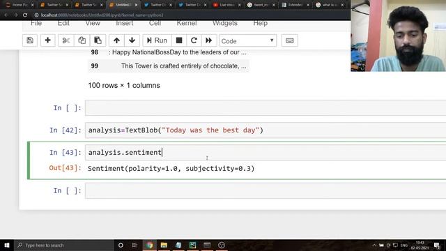 Twitter Sentiment Analysis using Python and TextBlob !! Click on Set Reminder !! Make a Twitter Acc смотреть онлайн