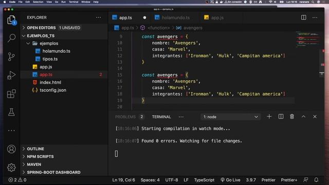 6. Interfaces en Typescript смотреть онлайн