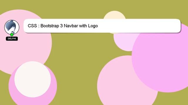 CSS : Bootstrap 3 Navbar with Logo смотреть онлайн