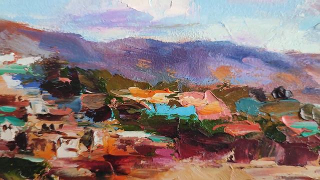 Море маслом на оргалите 30/40 см. смотреть онлайн