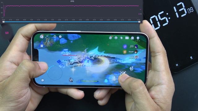 iPhone 13 Genshin Impact Gameplay High 60 FPS | Phone Gaming смотреть онлайн
