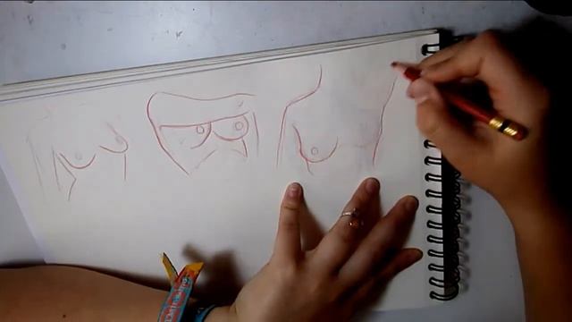 CÓMO DIBUJAR PECHOS|| Tutorial de anatomía смотреть онлайн