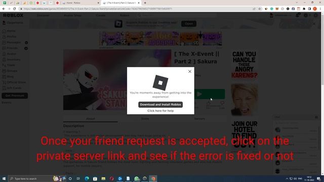 Fix You Don't Have Permission To Join This Experience (Roblox Error Code 524)| Roblox Private Serve смотреть онлайн