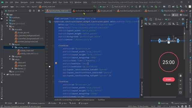 49) كورس برمجة تطبيقات الأندرويد بالكوتلن Count Down Timer App - 7 - device rotation смотреть онлайн