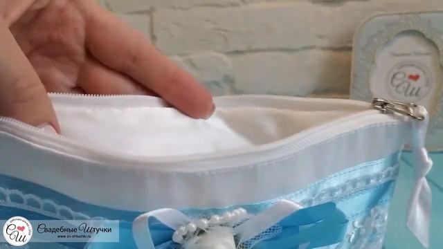 Сумочка на молнии "Розанна" (голубой) смотреть онлайн