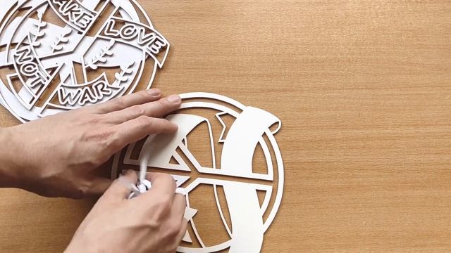 Make love, not war - scroll saw pattern смотреть онлайн