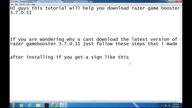 how to install razer game booster 3.7.0.11 with the "failed network error" смотреть онлайн