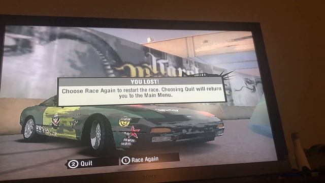 Need For Speed Pro Street Wii message when you fail the first race смотреть онлайн