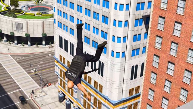 Insane LSPD Ragdoll Physics Vol.4 (GTA 5 Rockstar Editor) смотреть онлайн