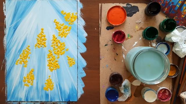 Рисуем осень / Простой рисунок гуашью смотреть онлайн