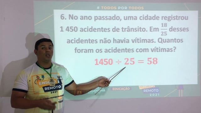 Matemática - Aula 1 e 2 - 6ºAno - (23/08 a 28/08) - Frações como divisão de números naturais. смотреть онлайн
