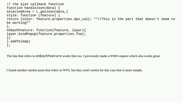 Styling WFS layer in Leaflet? смотреть онлайн