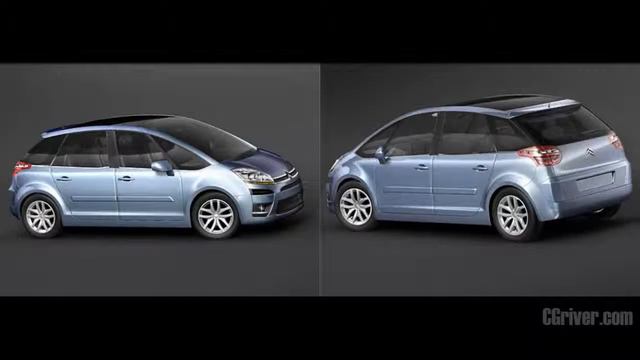 3D Model: Citroen C4 Picasso - CGriver.com смотреть онлайн