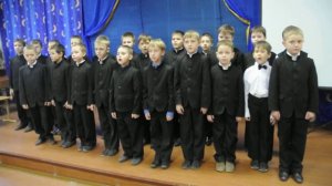 "Все мы моряки... " исполняет хор мальчиков "Царская песня"