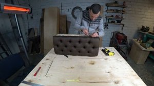 Пуфик своими руками. Каретная стяжка. DIY