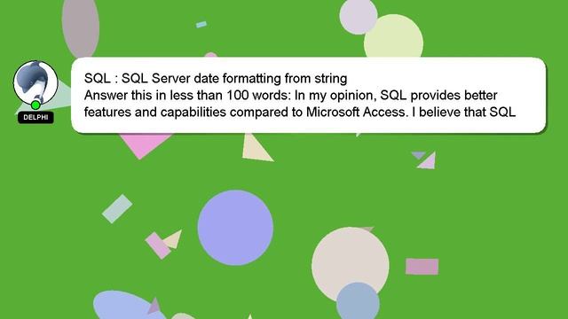 SQL : SQL Server date formatting from string смотреть онлайн