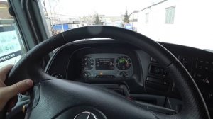 Едем в паре Scania и Actros На работу как на праздник