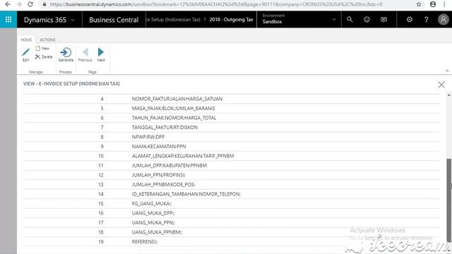 Microsoft Dynamics Business Central Indonesian Tax Demo Export csv file смотреть онлайн