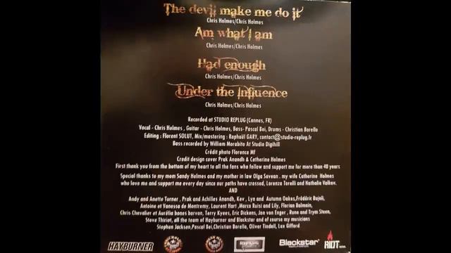 Chris Holmes Under The Influence EP смотреть онлайн