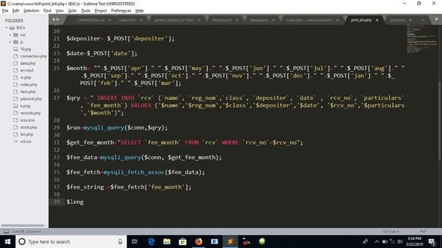 How to make a simple bill or receipt printing project- PHP смотреть онлайн