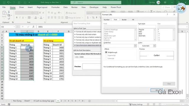 Livestream #4 | Đinh dạng có điều kiện (Conditional formatting) смотреть онлайн
