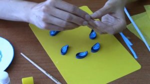 Техника Квиллинг по мотивам Гжели