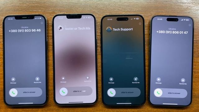 iPhone 12 Pro Max vs 13 Pro Max vs 14 Pro Max vs 15 Pro Max Incoming Calls смотреть онлайн