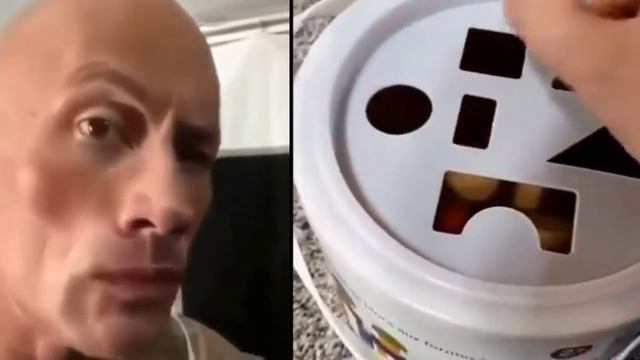 it goes in the square hole rock eyebrow raise meme смотреть онлайн