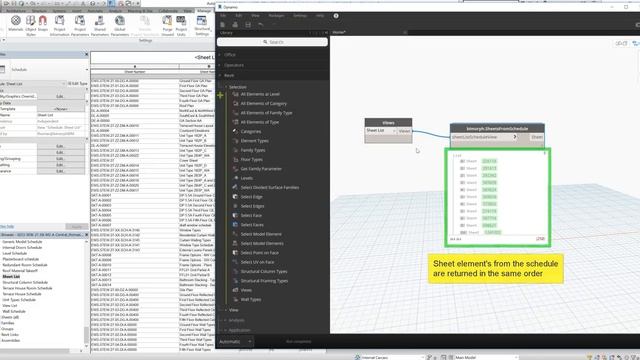 Bimorph Nodes v2.0 SheetsFromSchedule | Dynamo BIM Package смотреть онлайн