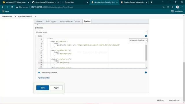 Complete CI/CD Jenkins Terraform Automation | Writing IAC and Groovy Scripts Realtime HandsOn смотреть онлайн