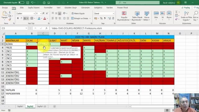 Excel ile Bakim Tablosu - Bakım Planı смотреть онлайн