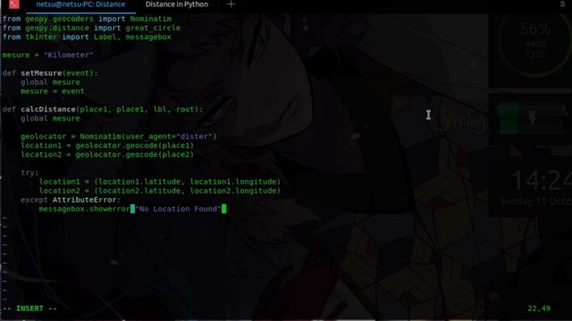Distance Calculator in Python with Tkinter смотреть онлайн