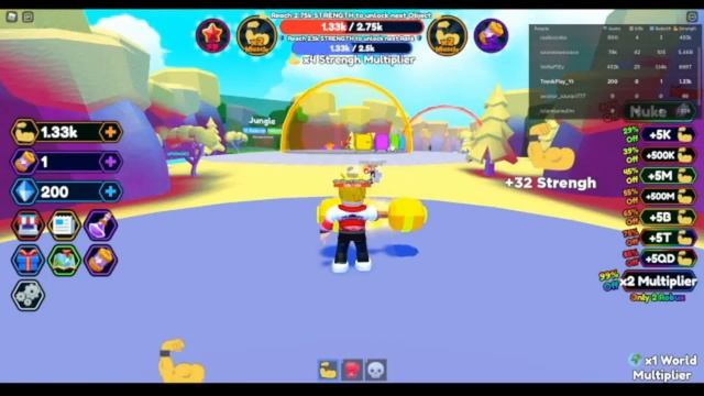 Roblox Симулятор Качка! Roblox Muscle Simulator! Strong Simulator смотреть онлайн