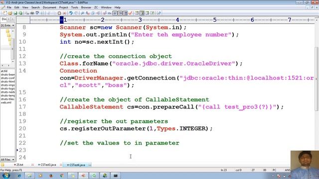 48 Advanced Java Tutorial |JDBC| Call pl sql procedure with INOUT param from Java Appl | adv java смотреть онлайн