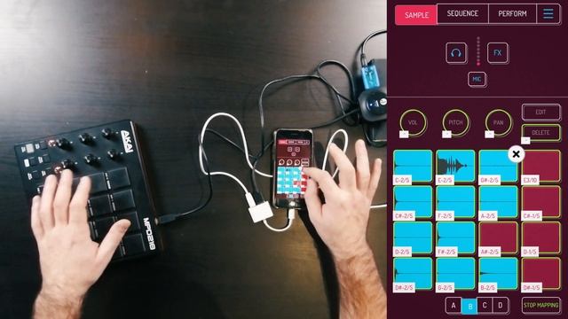 КАК ПОДКЛЮЧИТЬ AKAI MPD  К ТЕЛЕФОНУ // KOALA SAMPLER // IPHONE SE 2020 / BEATMAKING