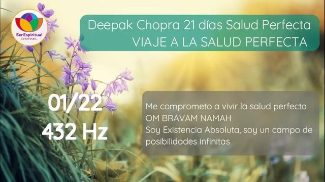 SALUD PERFECTA A 432Hz  - DEEPAK CHOPRA - DÍA 1 Viaje A La SALUD PERFECTA - Meditación 21 Días
